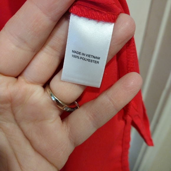 CeCe Women's Dark Pink Sleeveless Chiffon Tank Top Sz XL-Career Casual Girlcore - Picture 5 of 7